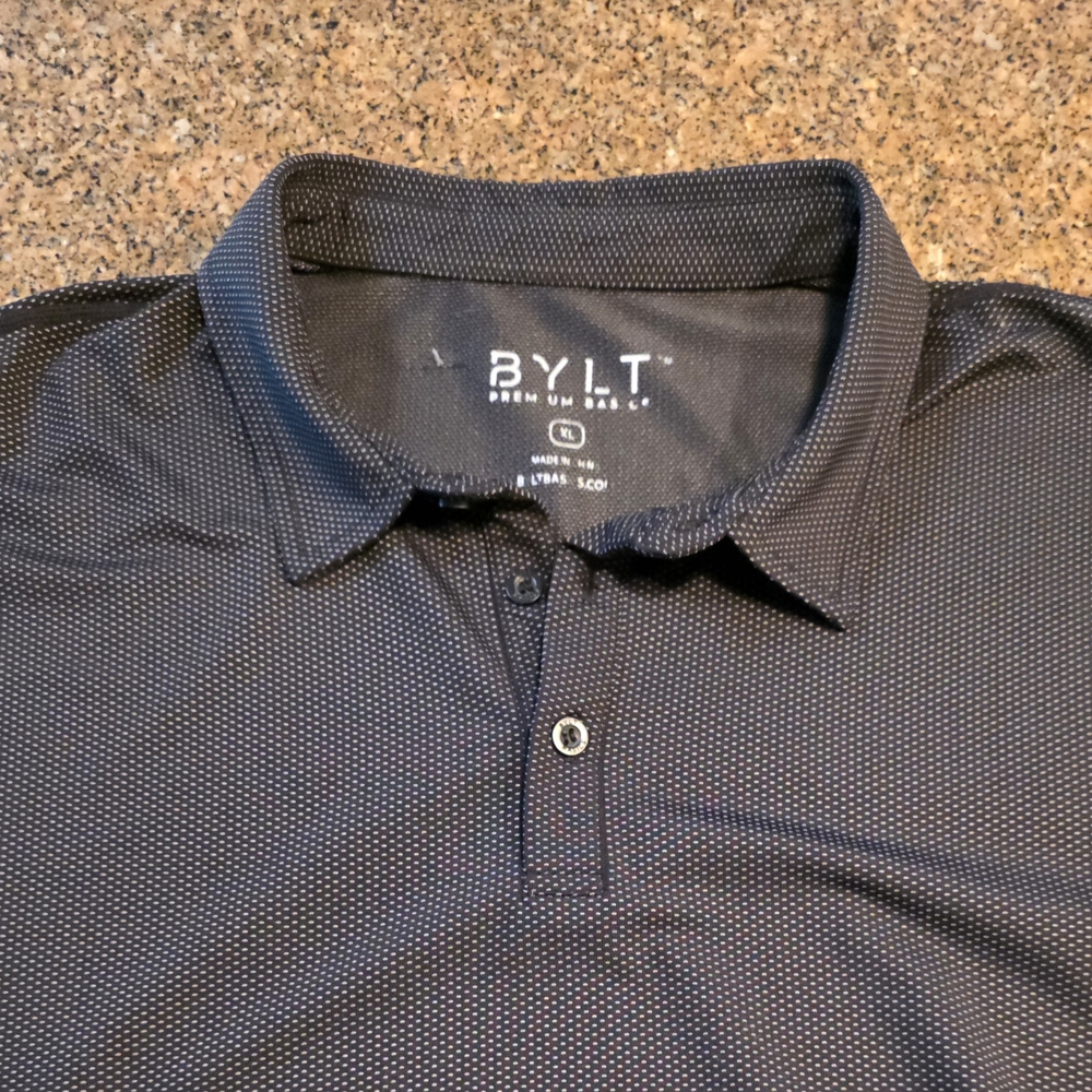 BYLT Basics Black Polo Shirt XL